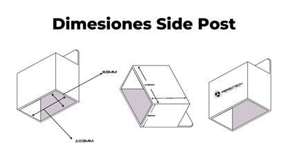 Side Post Bracket "Acero al Carbón"